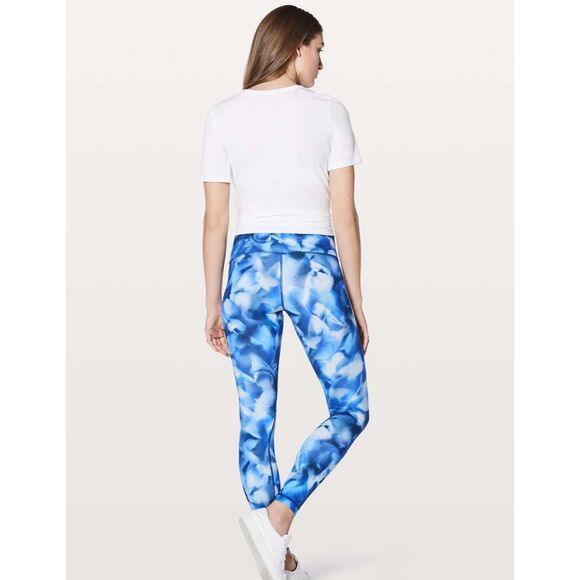 LULULEMON Women’s Blush Blossom Alpine White Midnight Navy Wunder Under Low-Rise - Picture 3 of 9